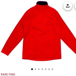 Patagonia Vintage 90s Logo Capilene fleece men’s small outdoor unisex red rare